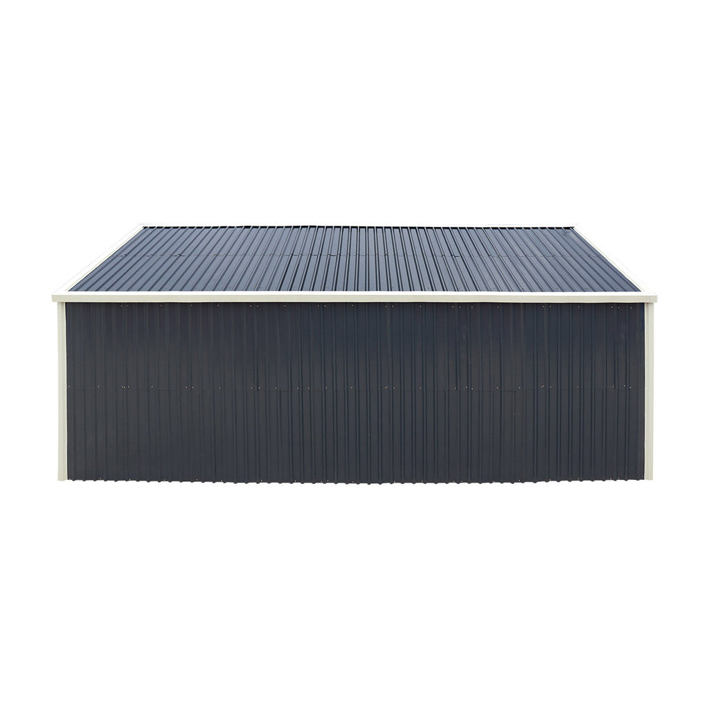 16' x 24' Metal Garage Shed with Swing Front & Side Doors, 10'6" Peak Height, TMG-MS1624A
