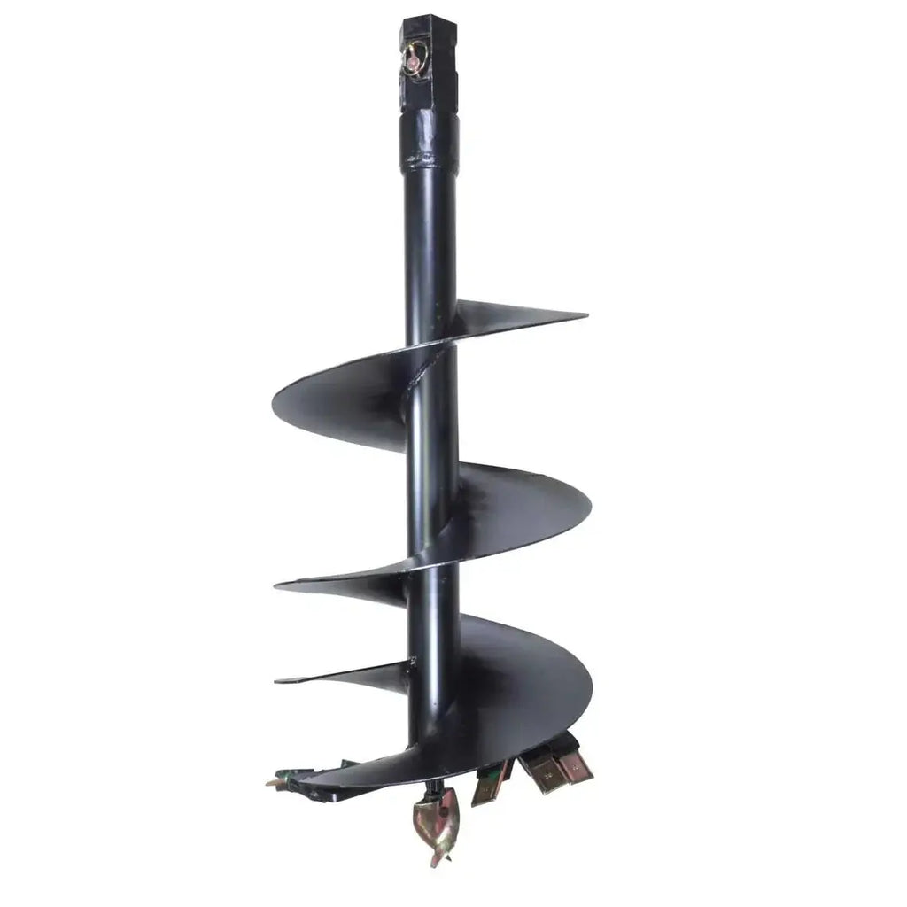 18" Post Hole Auger Bit, 48" Height, Fully Welded Cutting Disk, 5 Sharp Cutting Teeth, 2" Hex Drive, Built-In Boring Head, TMG-PAB18