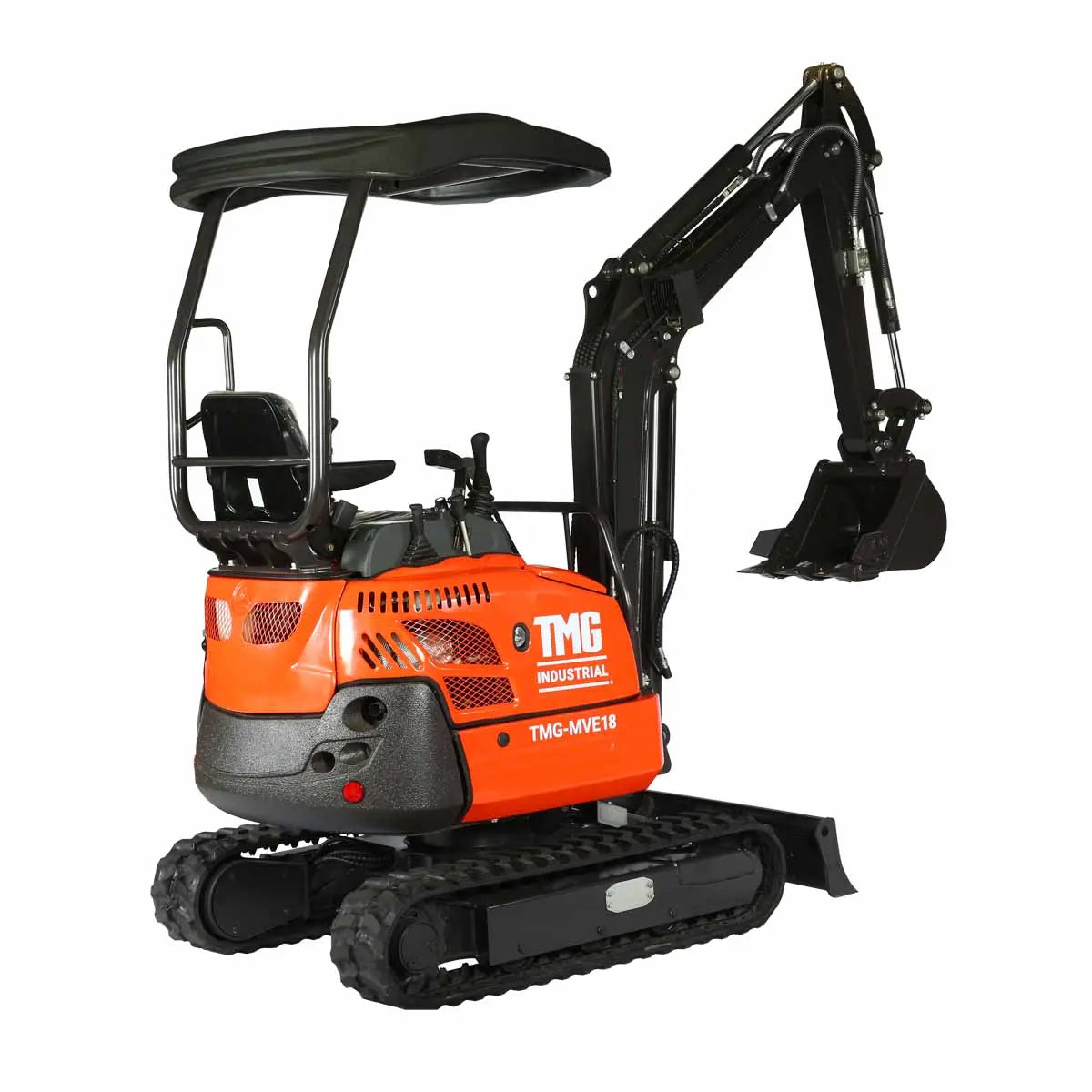 1800 KG Compact Mini Excavator, 16 HP Kubota Diesel, KDK Pump, Eaton Motor, 86" Digging Depth TMG-MVE18