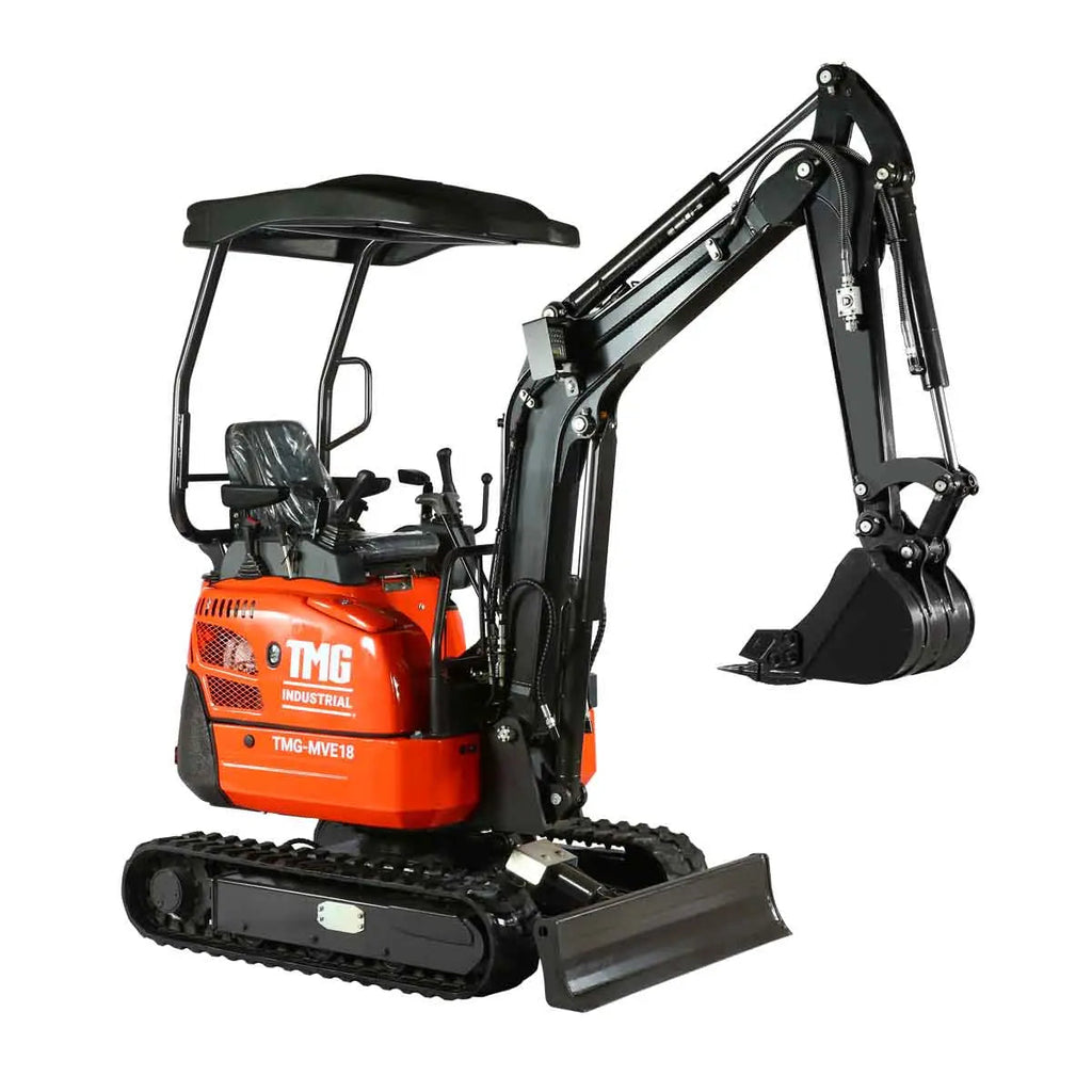 1800 KG Compact Mini Excavator, 16 HP Kubota Diesel, KDK Pump, Eaton Motor, 86" Digging Depth TMG-MVE18