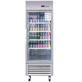 18.68 Cu.ft. Commercial Display Refrigerator, Single Glass Door, Stainless Steel, DOBA-FZG18