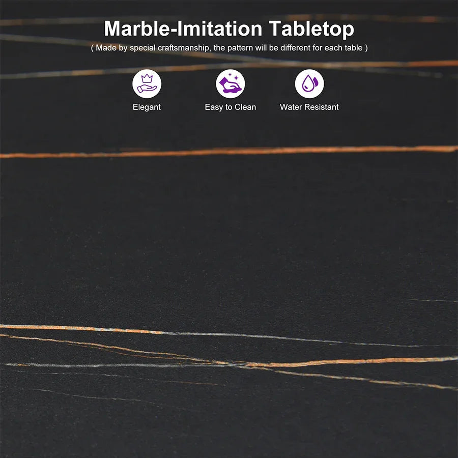 PURPLE LEAF Outdoor Bar Table Patio Dining Table Coffee Kitchen Breakfast Bistro Pub Bar Table for Patio Poolside