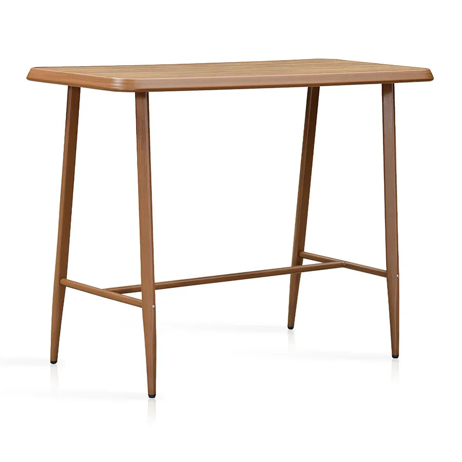 PURPLE LEAF Outdoor Bar Table Patio Dining Table Coffee Kitchen Breakfast Bistro Pub Bar Table for Patio Poolside