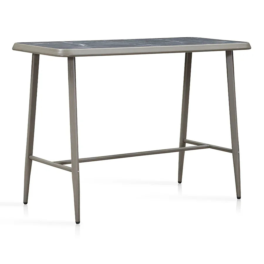 PURPLE LEAF Outdoor Bar Table Patio Dining Table Coffee Kitchen Breakfast Bistro Pub Bar Table for Patio Poolside