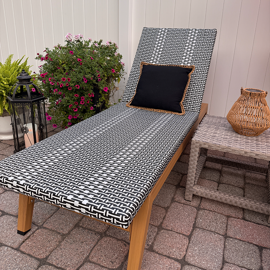 PURPLE LEAF Pool Oversized Lounge Chairs Rattan Aluminium Patio Chaise Lounge Outdoor Adjustable Recliner Finish Loungers Woven PE Sun Chairs for Poolside Deck Beach