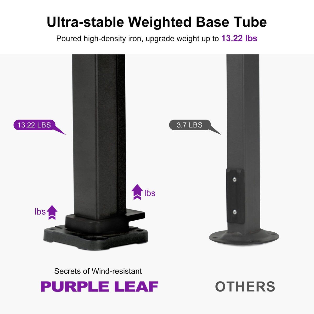 PURPLE LEAF Heavy Duty Cantilever Patio Umbrella Extra Large Outdoor Umbrella for Yard, Garden, Pool
