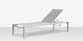Fusion Armless Chaise - Kessler Silver Frame / Metallica Platinum Sling