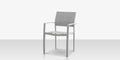 Fusion Dining Arm Chair - Kessler Silver Frame / Metallica Platinum Sling