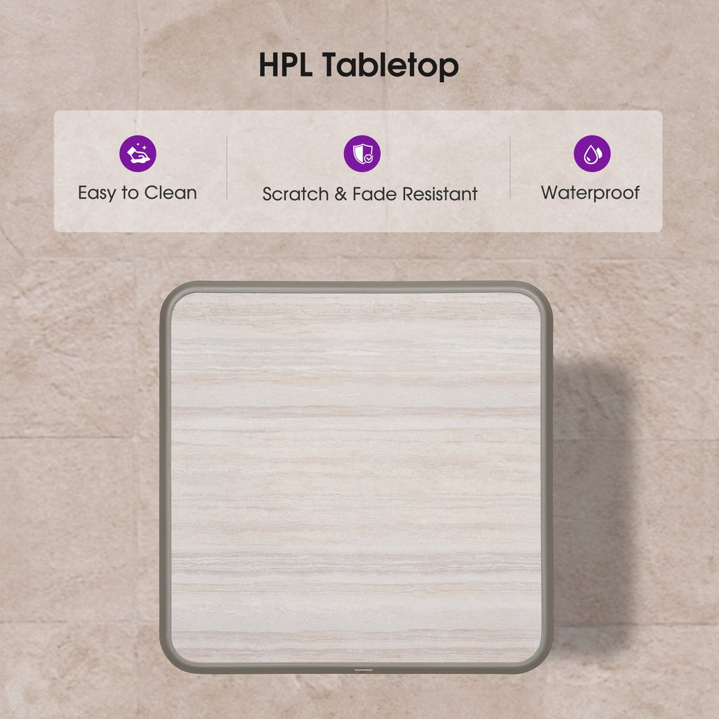 PURPLE LEAF Outdoor Bar Table Patio Dining Table Coffee Kitchen Breakfast Bistro Pub Bar Table for Patio Poolside