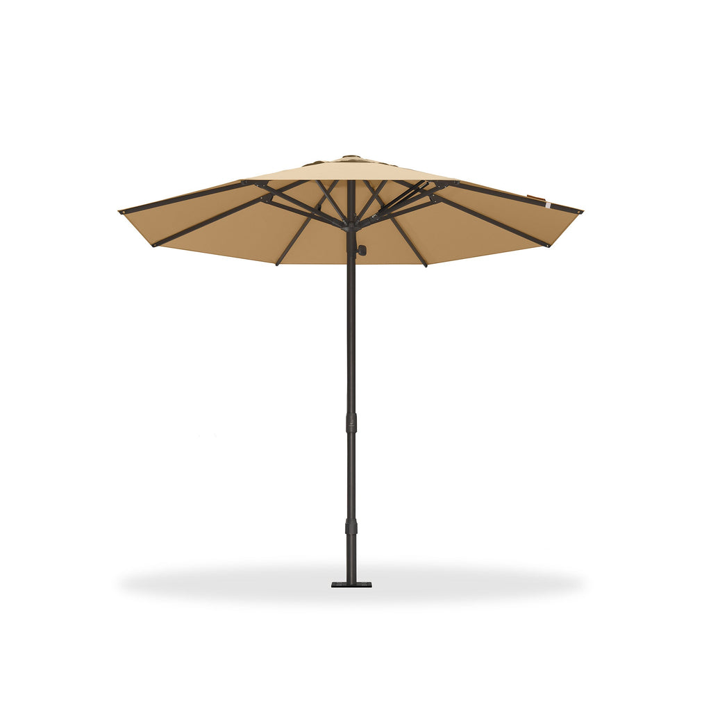 PURPLE LEAF Luxury Market Umbrella Heavy-Duty Commercial Hydraulic Semi-Automatic Patio Umbrella