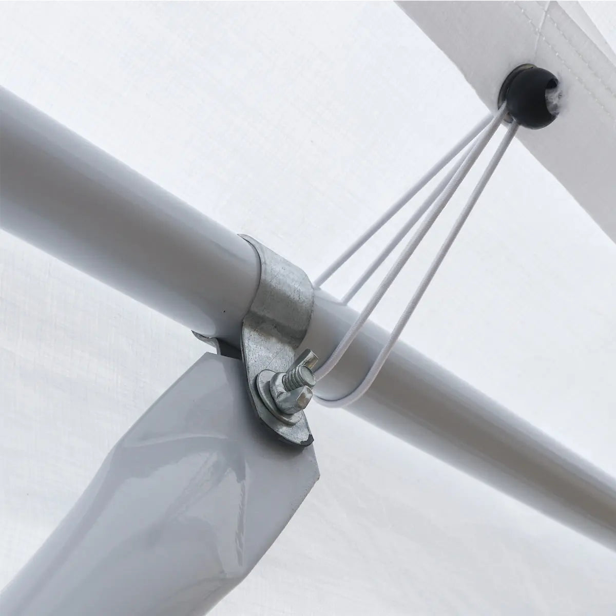 20' x 20' Heavy Duty Outdoor Party Tent, PE Tarpaulin Fabric, 6'6" Overhead, 10' Peak Ceiling, TMG-PT2020A