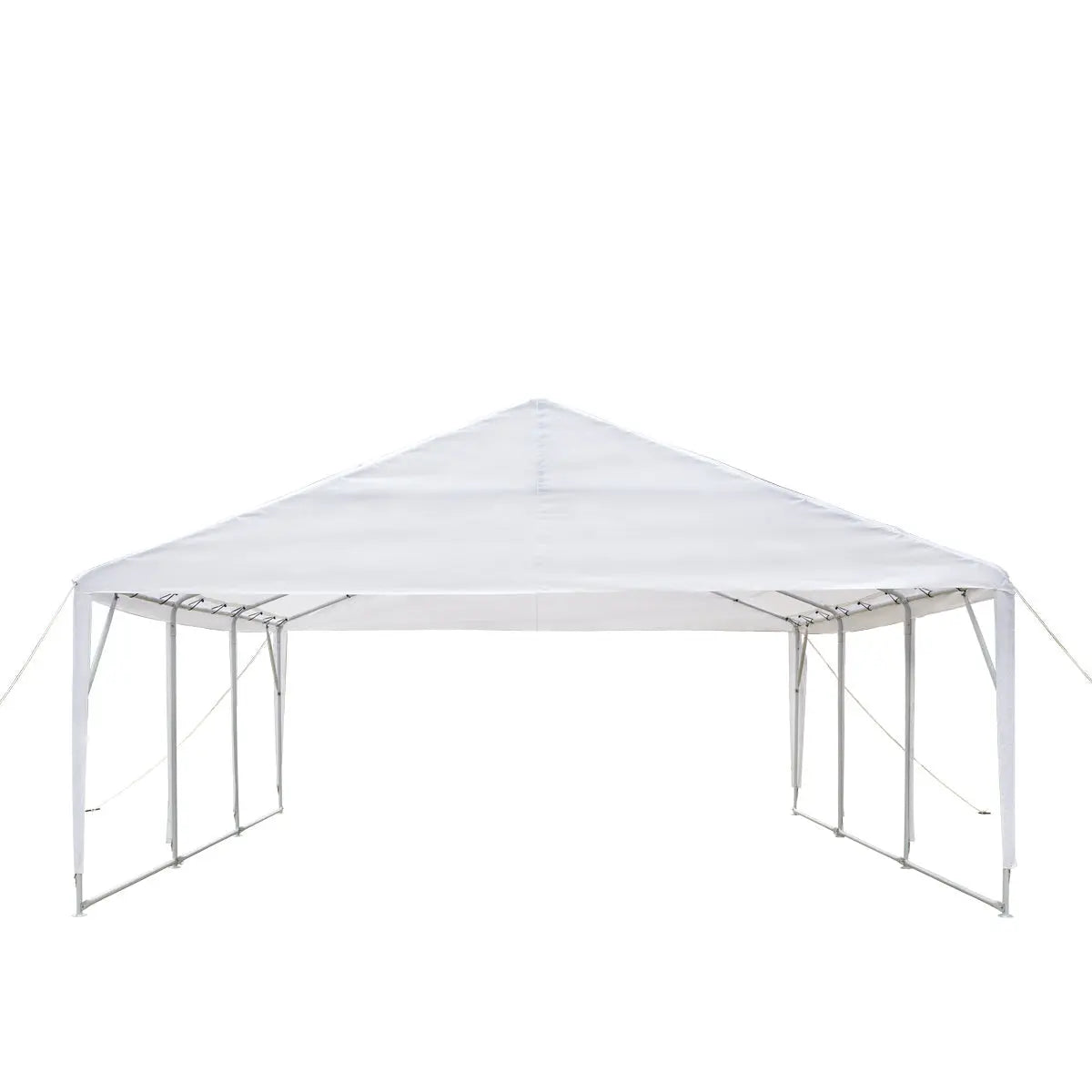 20' x 20' Heavy Duty Outdoor Party Tent, PE Tarpaulin Fabric, 6'6" Overhead, 10' Peak Ceiling, TMG-PT2020A