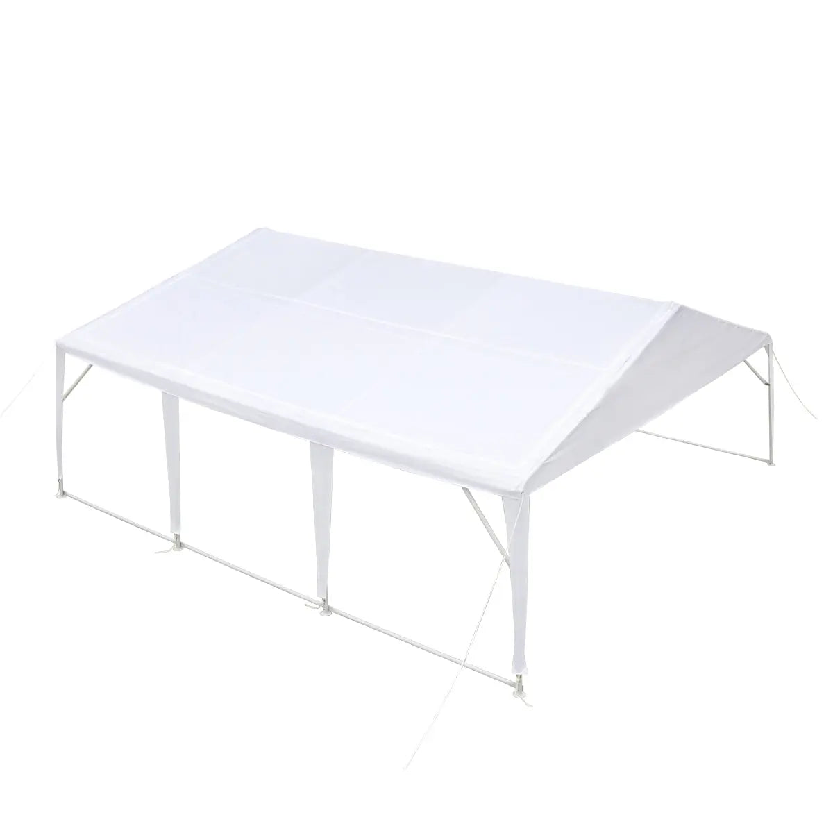20' x 20' Heavy Duty Outdoor Party Tent, PE Tarpaulin Fabric, 6'6" Overhead, 10' Peak Ceiling, TMG-PT2020A