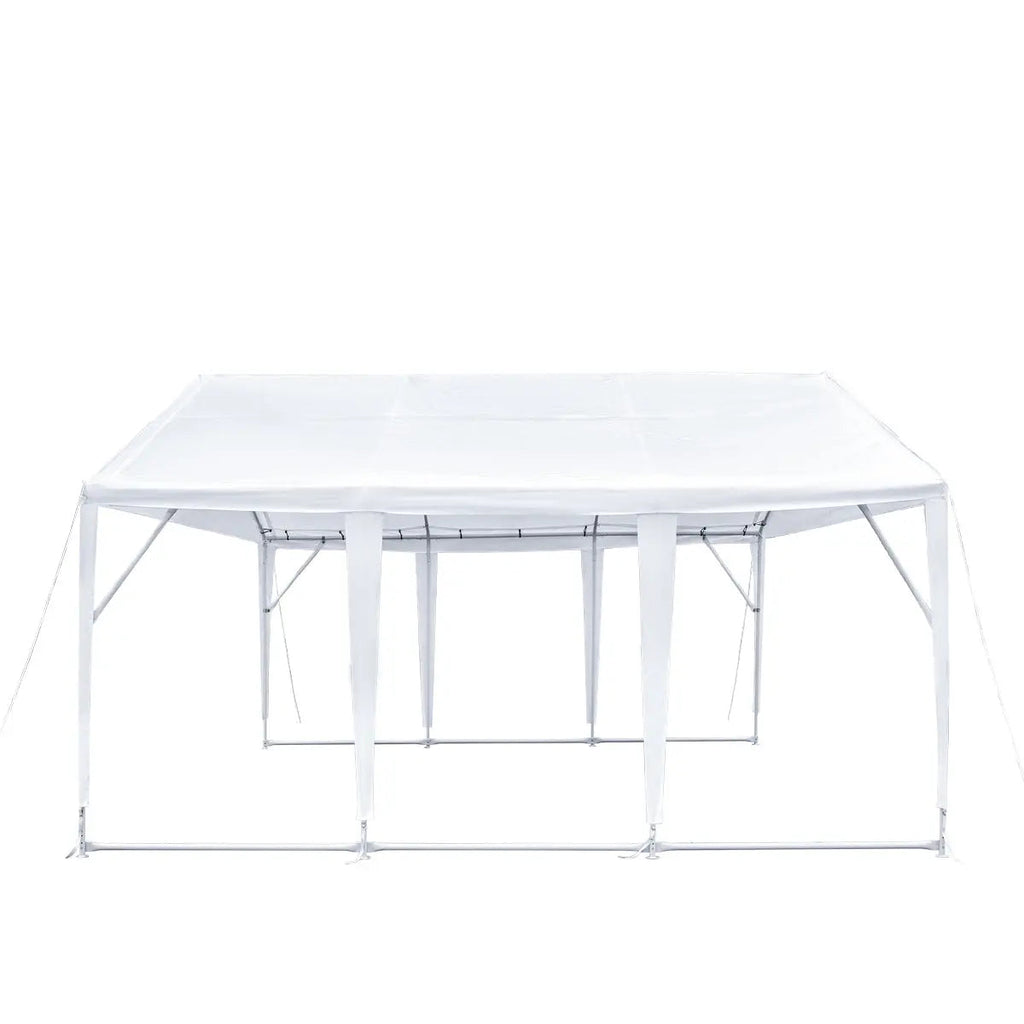 20' x 20' Heavy Duty Outdoor Party Tent, PE Tarpaulin Fabric, 6'6" Overhead, 10' Peak Ceiling, TMG-PT2020A