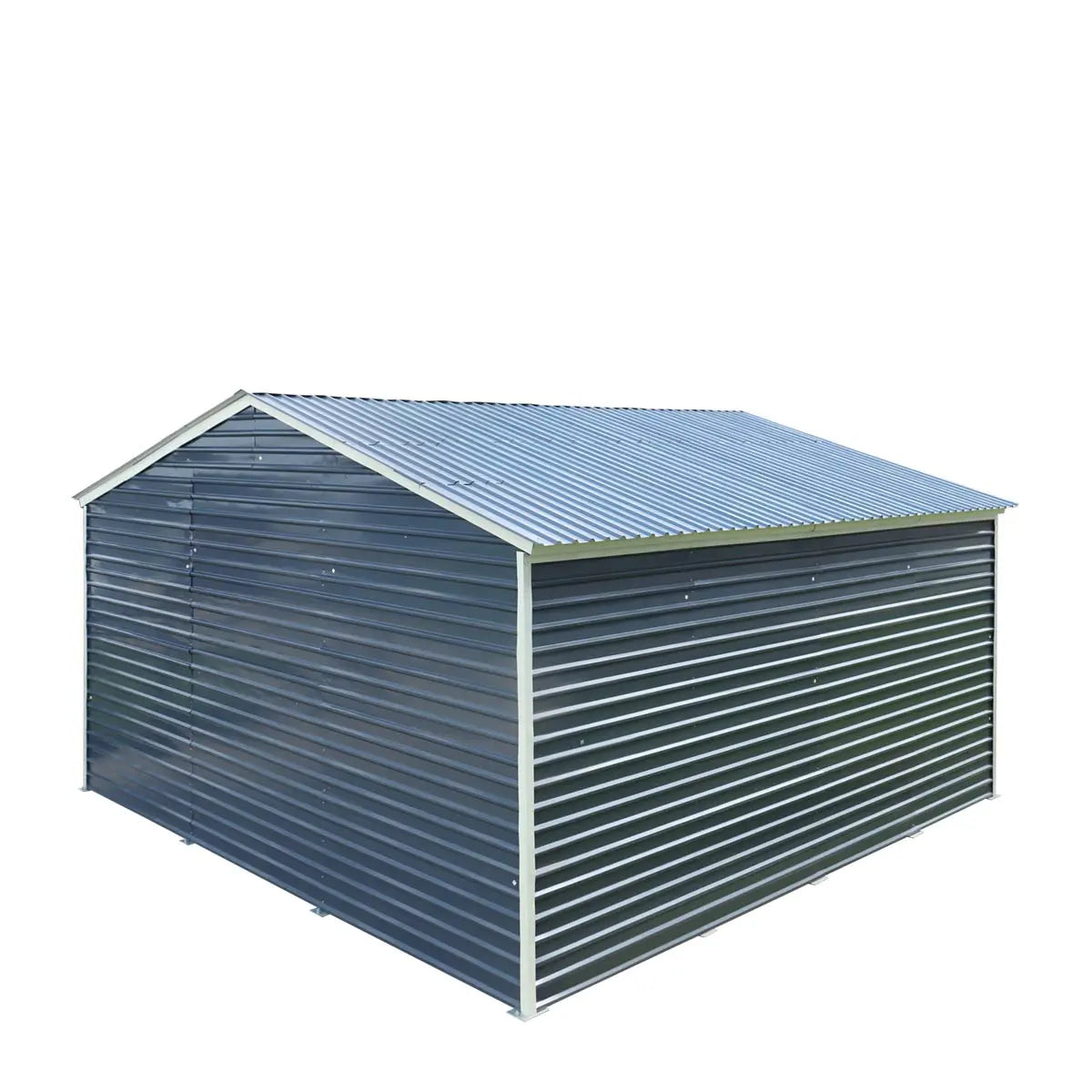 20' x 20' Metal Garage Shed, 9' High Double Front Doors, 13' Peak, 400 Sq-Ft TMG-MS2020