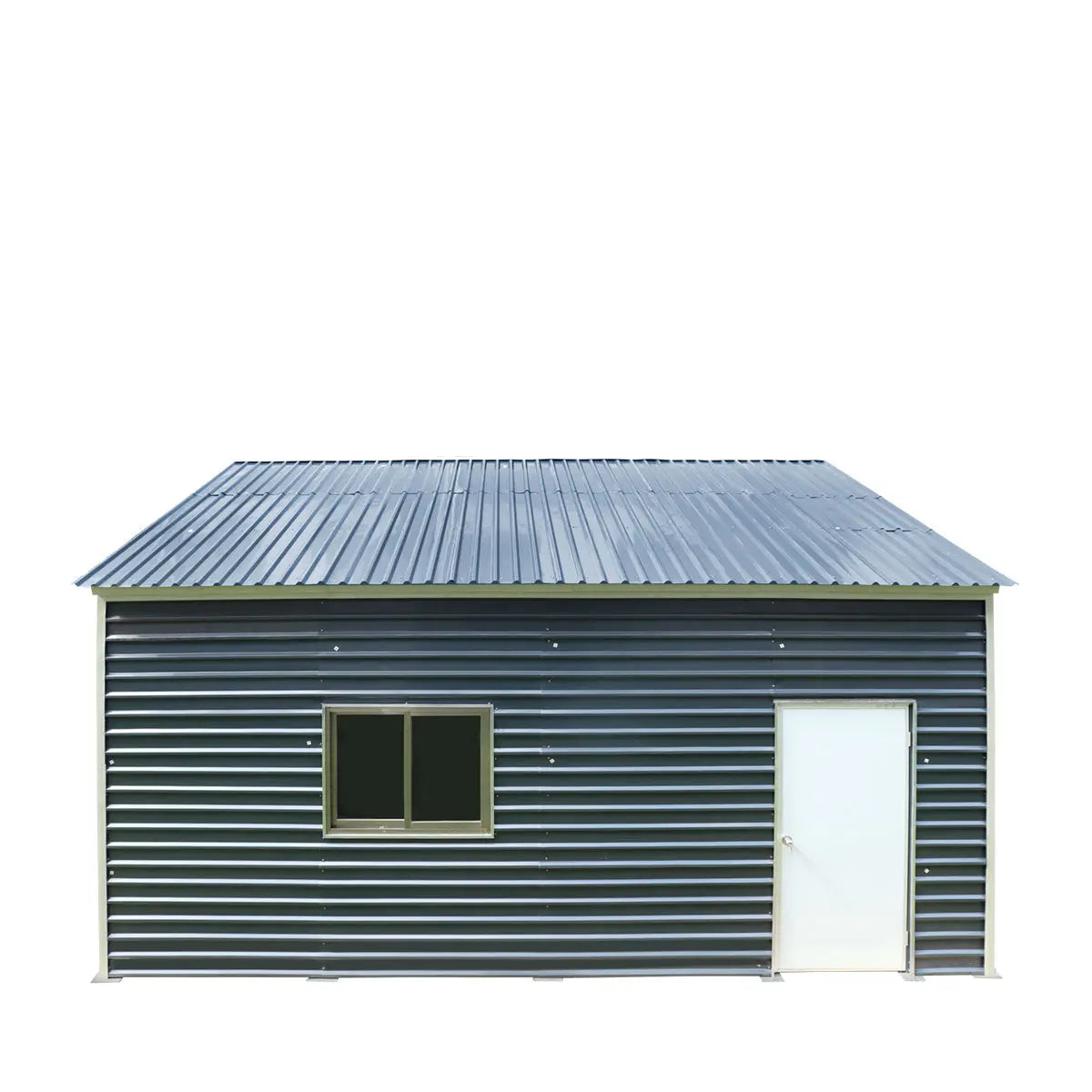 20' x 20' Metal Garage Shed, 9' High Double Front Doors, 13' Peak, 400 Sq-Ft TMG-MS2020