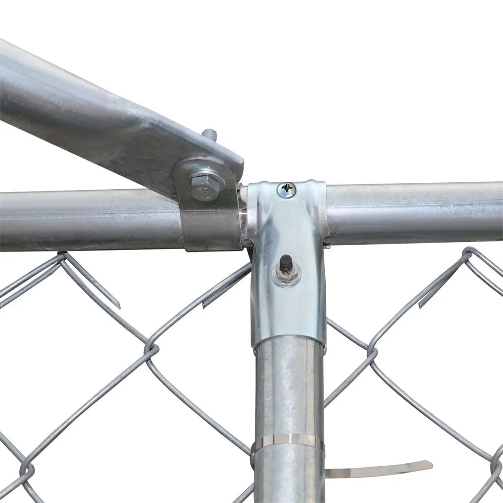 20' x 20' Outdoor Dog Kennel Playpen, Outdoor Dog Runner, Pet Exercise House, Lockable Gate, 6' Chain-Link Fence, TMG-DCP2020