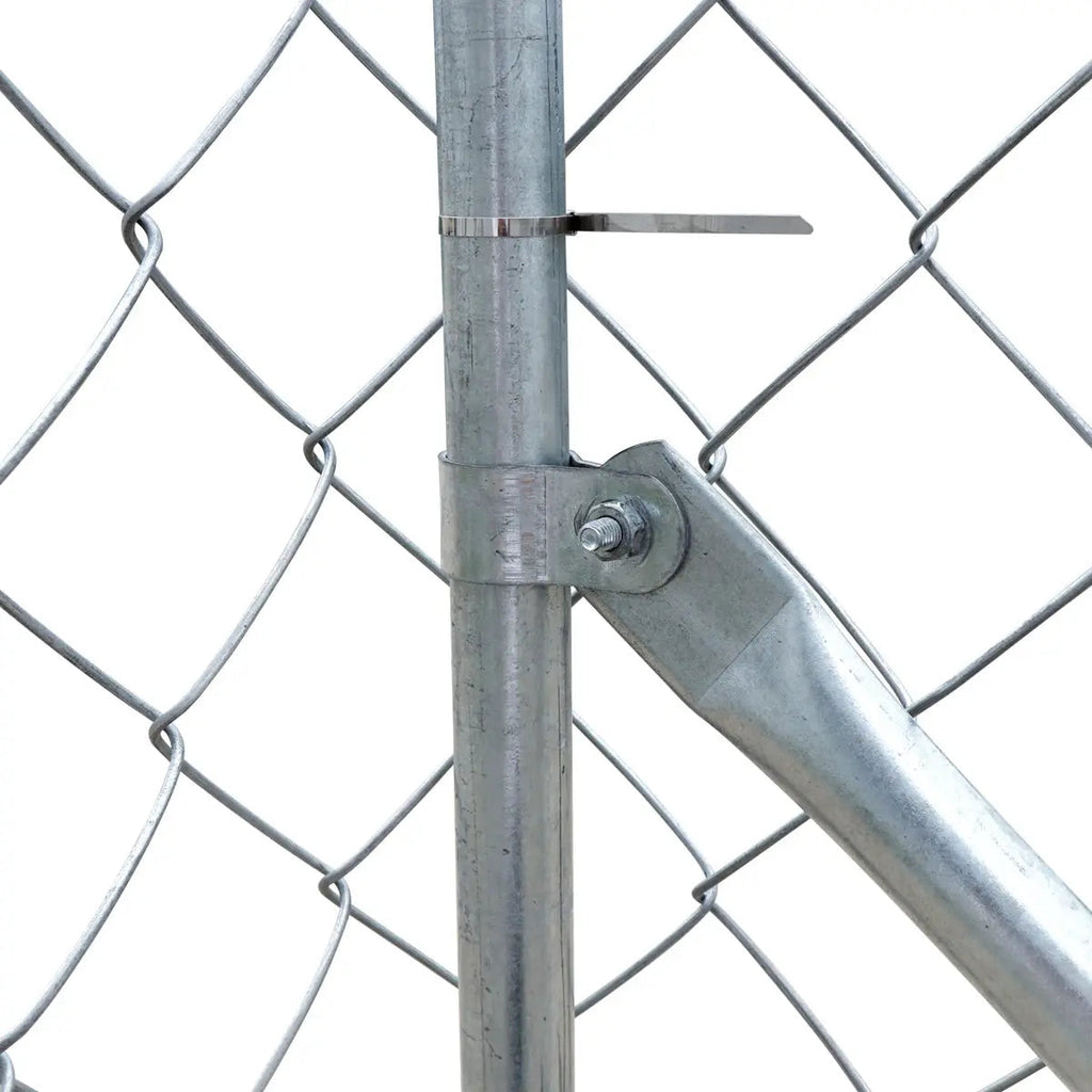20' x 20' Outdoor Dog Kennel Playpen, Outdoor Dog Runner, Pet Exercise House, Lockable Gate, 6' Chain-Link Fence, TMG-DCP2020