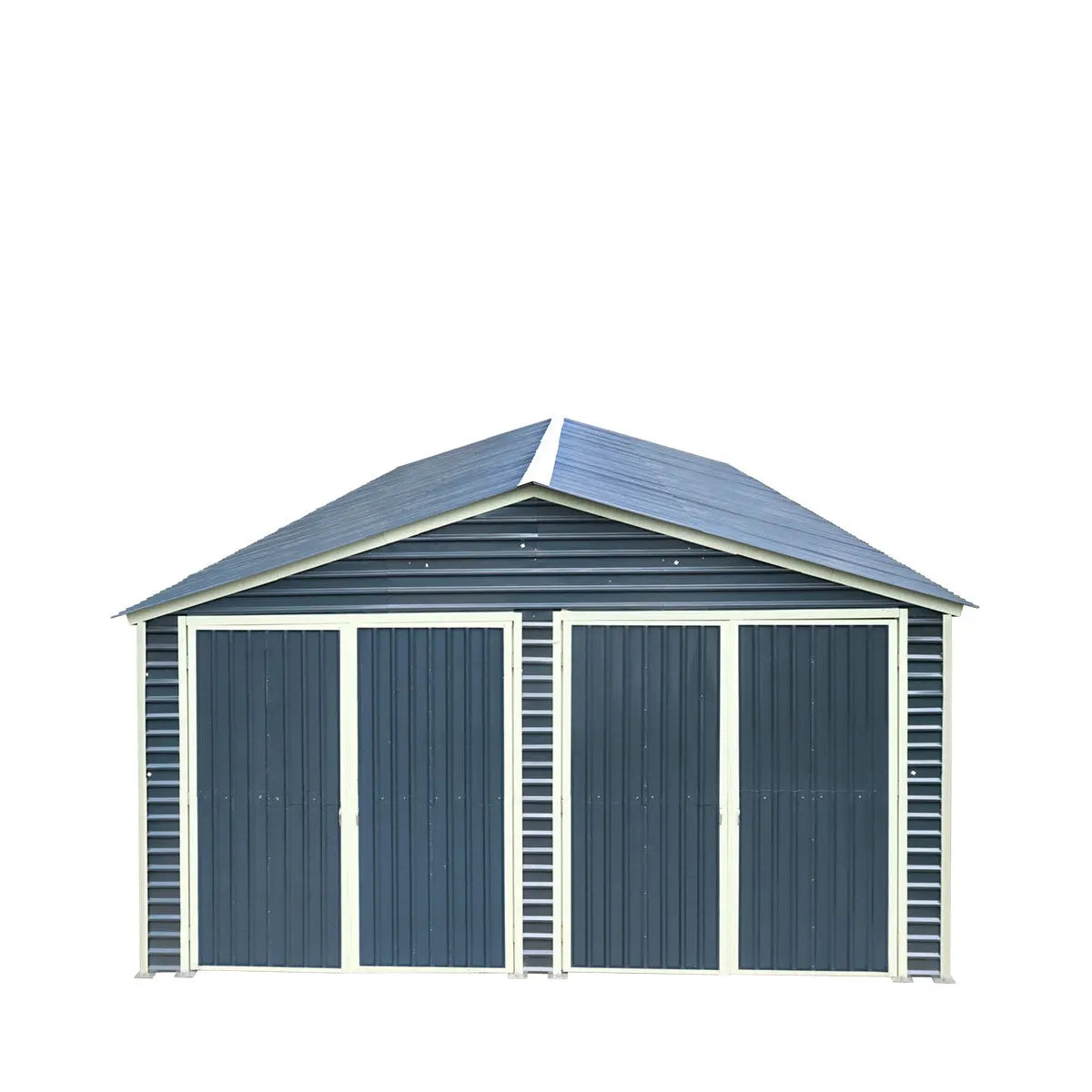 20' x 30' Metal Garage Shed, 9' High Double Front Doors, 13' Peak, 600 Sq-Ft TMG-MS2030