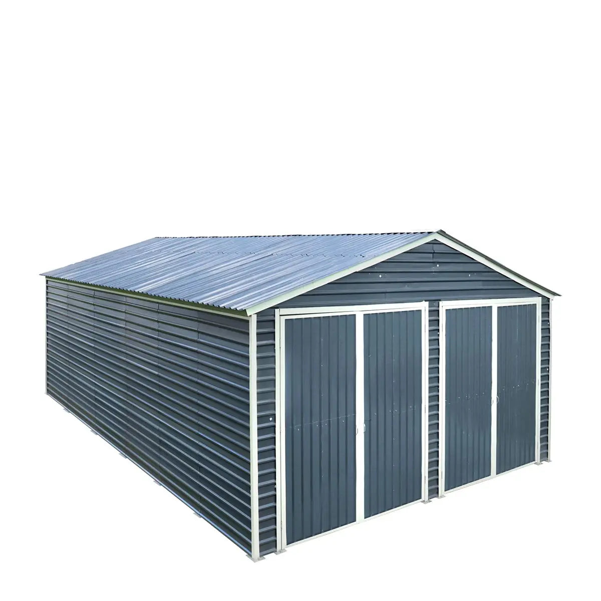 20' x 30' Metal Garage Shed, 9' High Double Front Doors, 13' Peak, 600 Sq-Ft TMG-MS2030