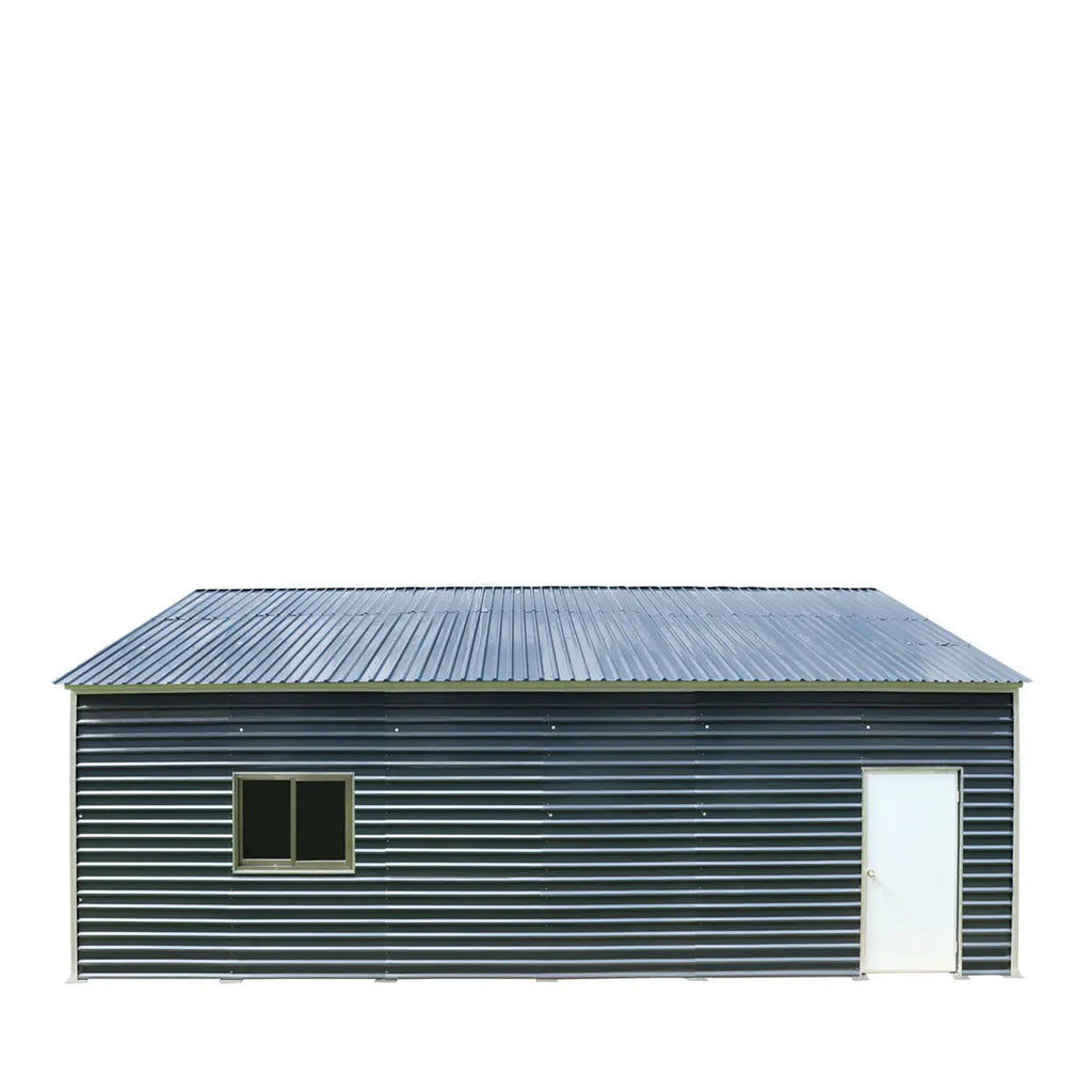 20' x 30' Metal Garage Shed, 9' High Double Front Doors, 13' Peak, 600 Sq-Ft TMG-MS2030