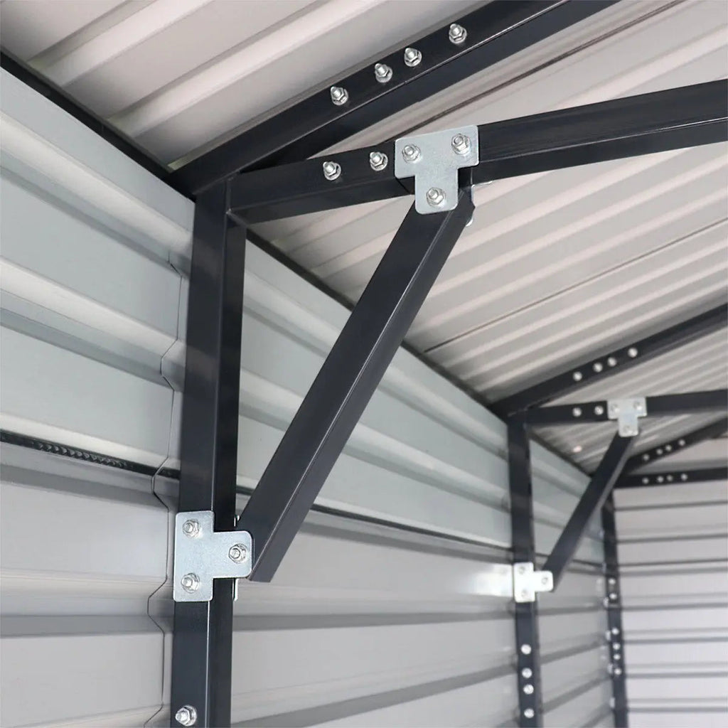 20' x 30' Metal Garage Shed, 9' High Double Front Doors, 13' Peak, 600 Sq-Ft TMG-MS2030
