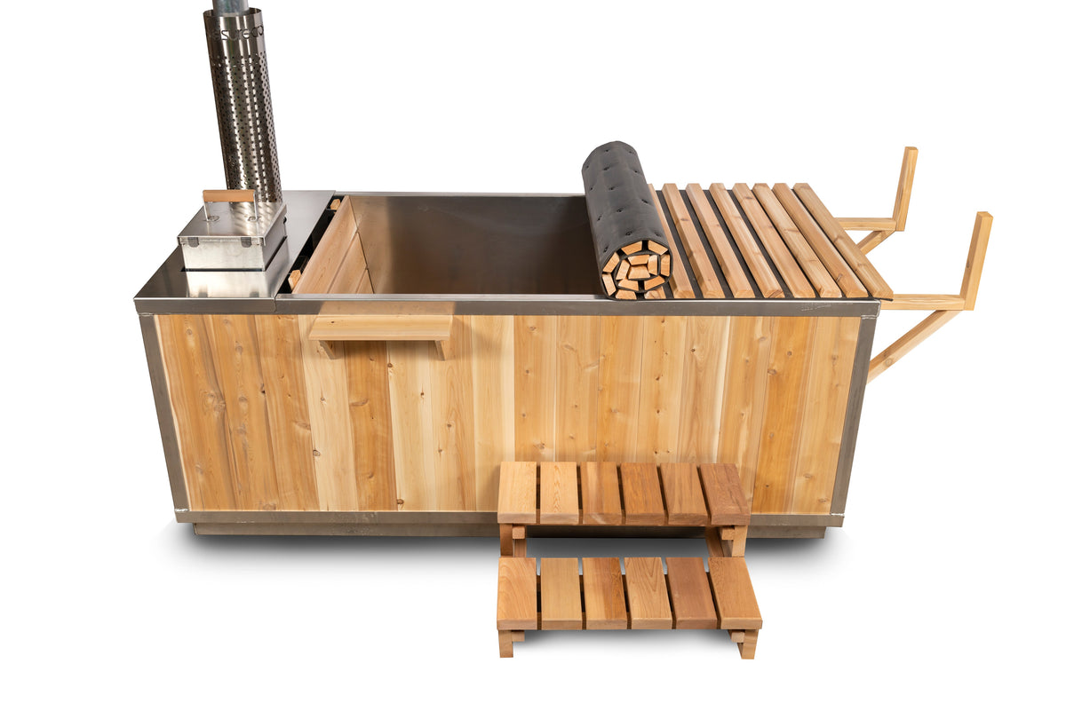 Canadian Timber LeisureCraft The Starlight – Bain à remous chauffé au bois