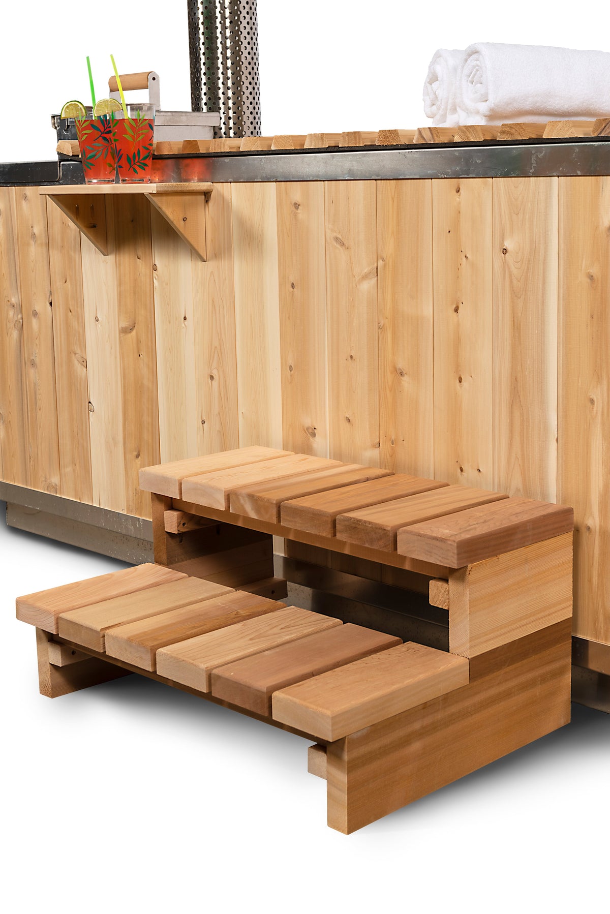 Canadian Timber LeisureCraft The Starlight – Bain à remous chauffé au bois