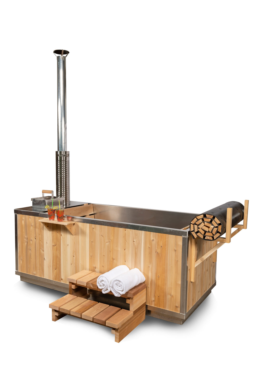 Canadian Timber LeisureCraft The Starlight – Bain à remous chauffé au bois