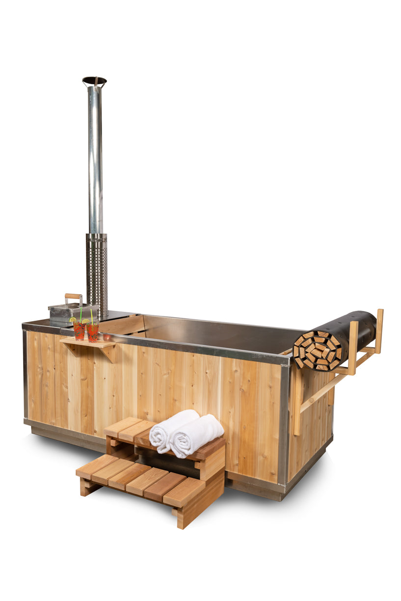 Canadian Timber LeisureCraft The Starlight – Bain à remous chauffé au bois