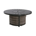 53" Round Fire Pit Table, 60,000 BTU Output, 25" Height, 20lb Propane Tank Compatible, DOBA-FPT53