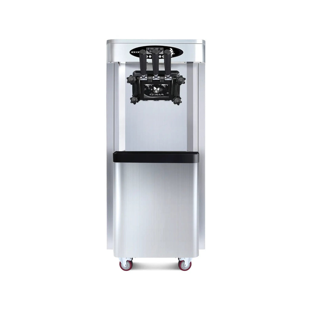 25–30L/H Ice Cream Machine, 2 x 6L Hoppers, 2000W Power, Commercial Soft Serve Maker, DOBA-ICM25