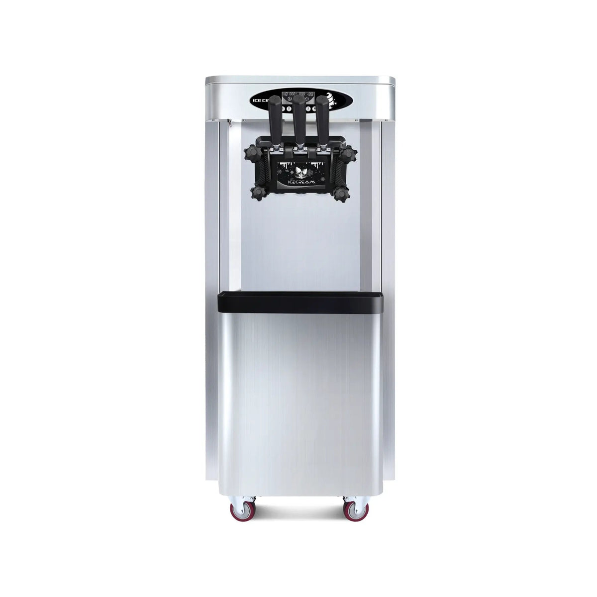 25–30L/H Ice Cream Machine, 2 x 6L Hoppers, 2000W Power, Commercial Soft Serve Maker, DOBA-ICM25