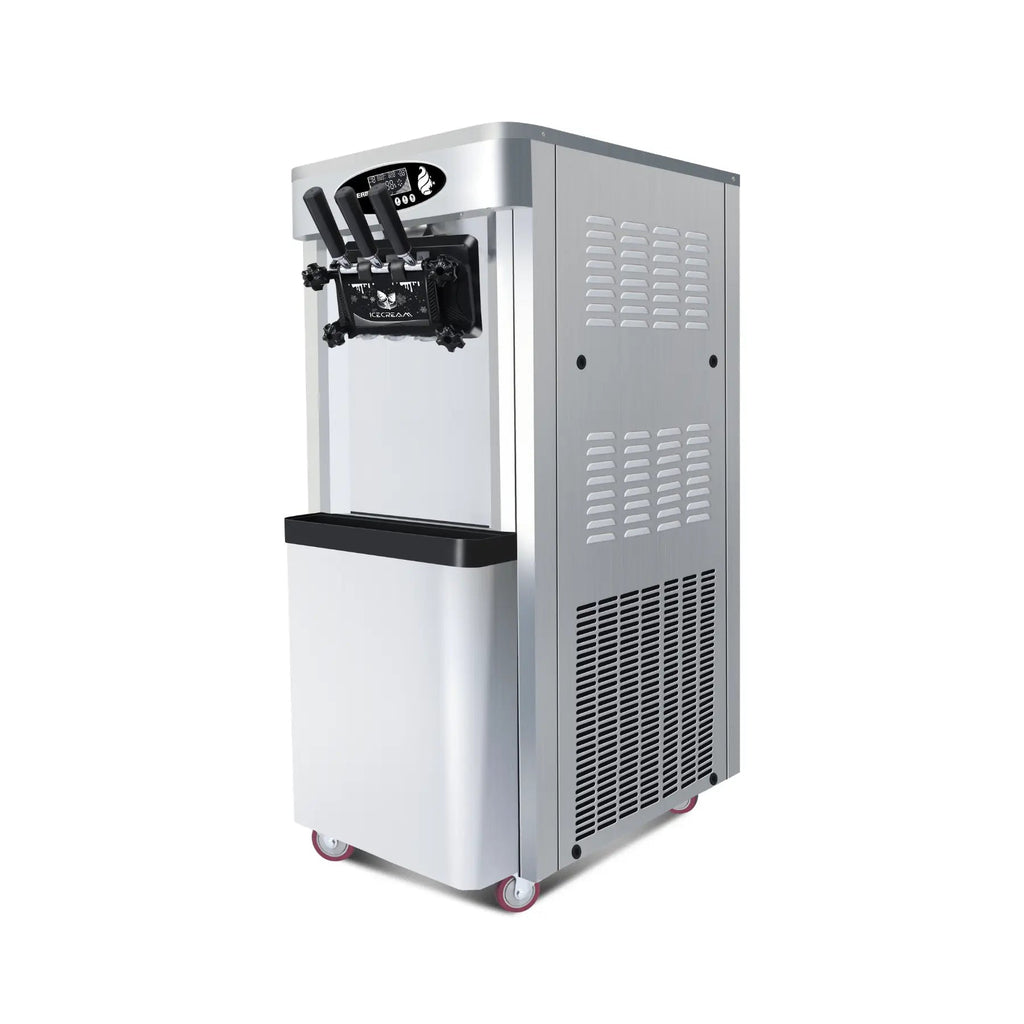 25–30L/H Ice Cream Machine, 2 x 6L Hoppers, 2000W Power, Commercial Soft Serve Maker, DOBA-ICM25