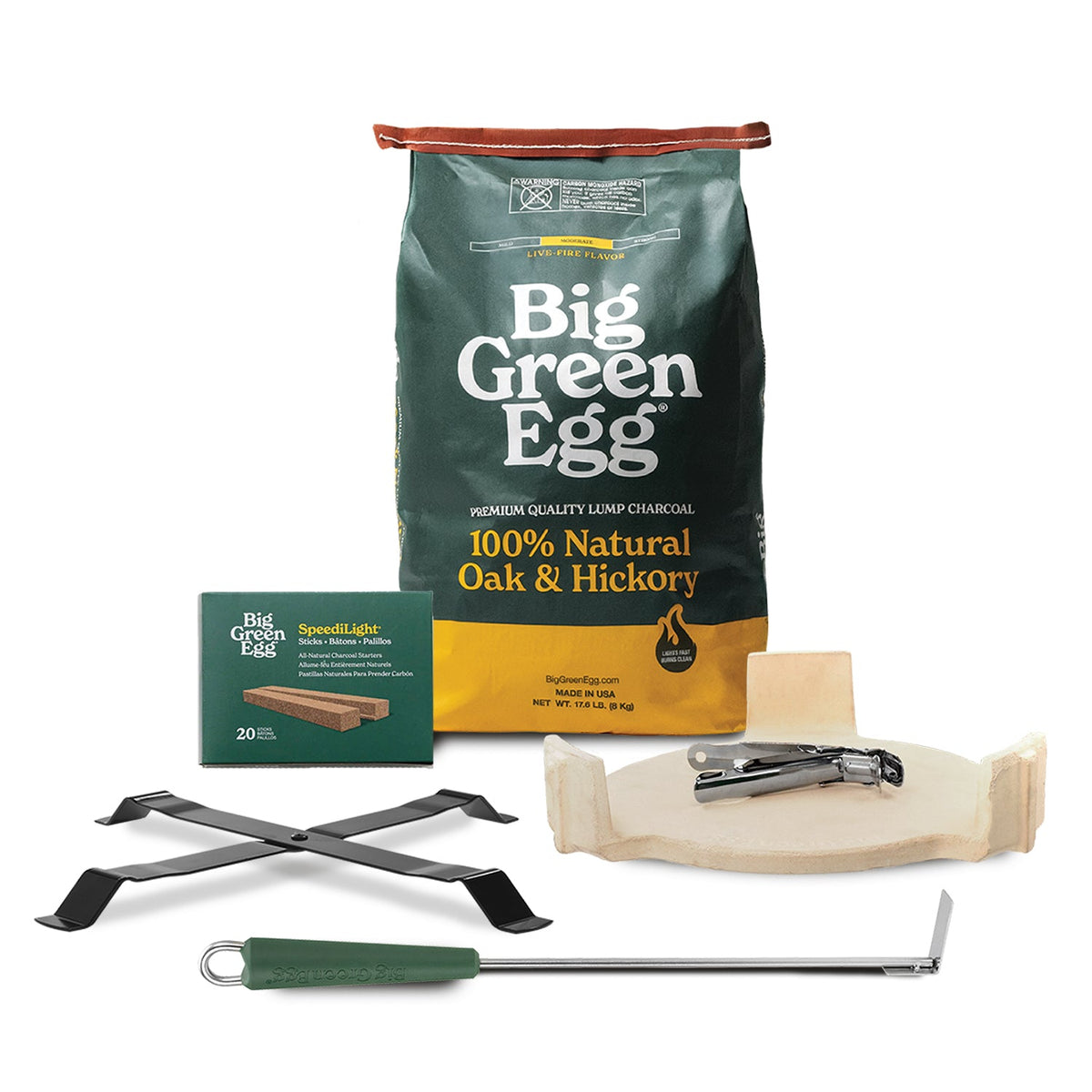 Large Big Green Egg + Acacia Table Package