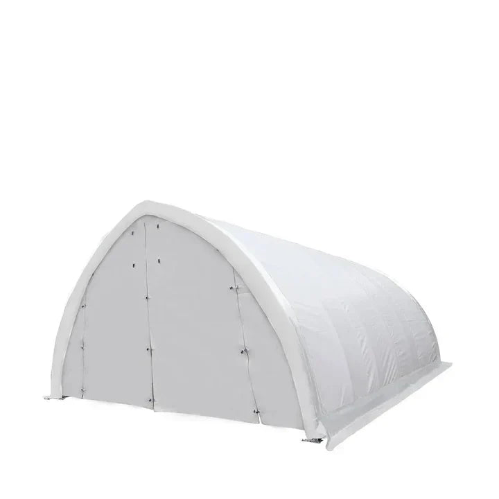 20' x 30' Arch Wall Peak Ceiling Storage Shelter with Heavy Duty 17 oz PVC Cover & Drive Through Doors, TMG-ST2032PV (Previously ST2031PV)