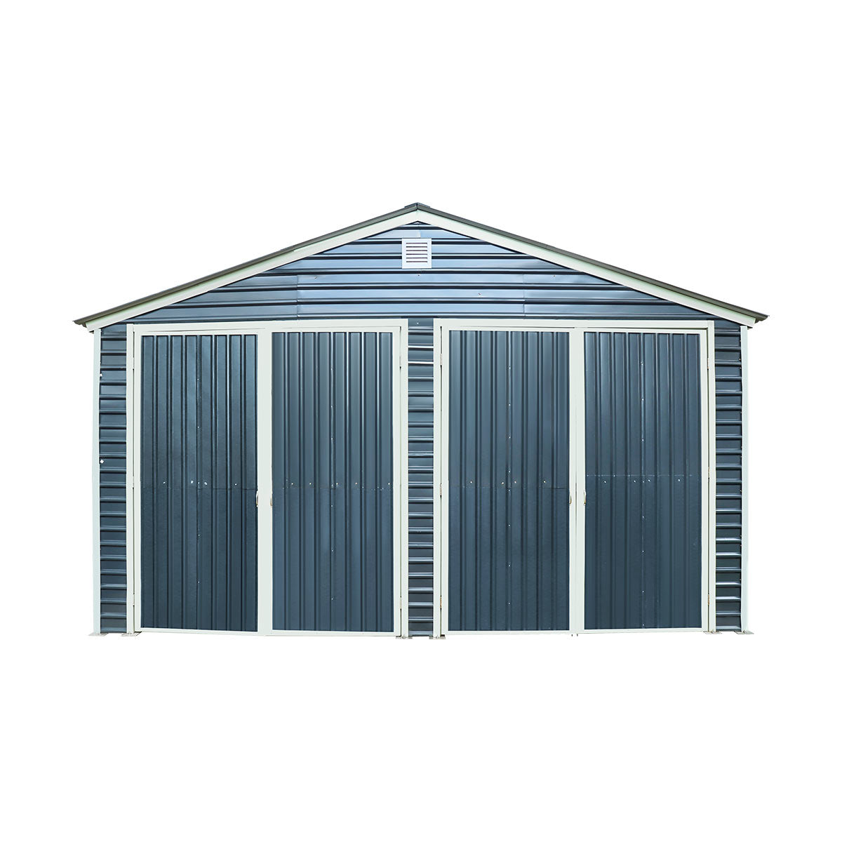 20' x 40' Metal Garage Shed, 9' High Double Front Doors, 13' Peak, 800 Sq-Ft TMG-MS2040