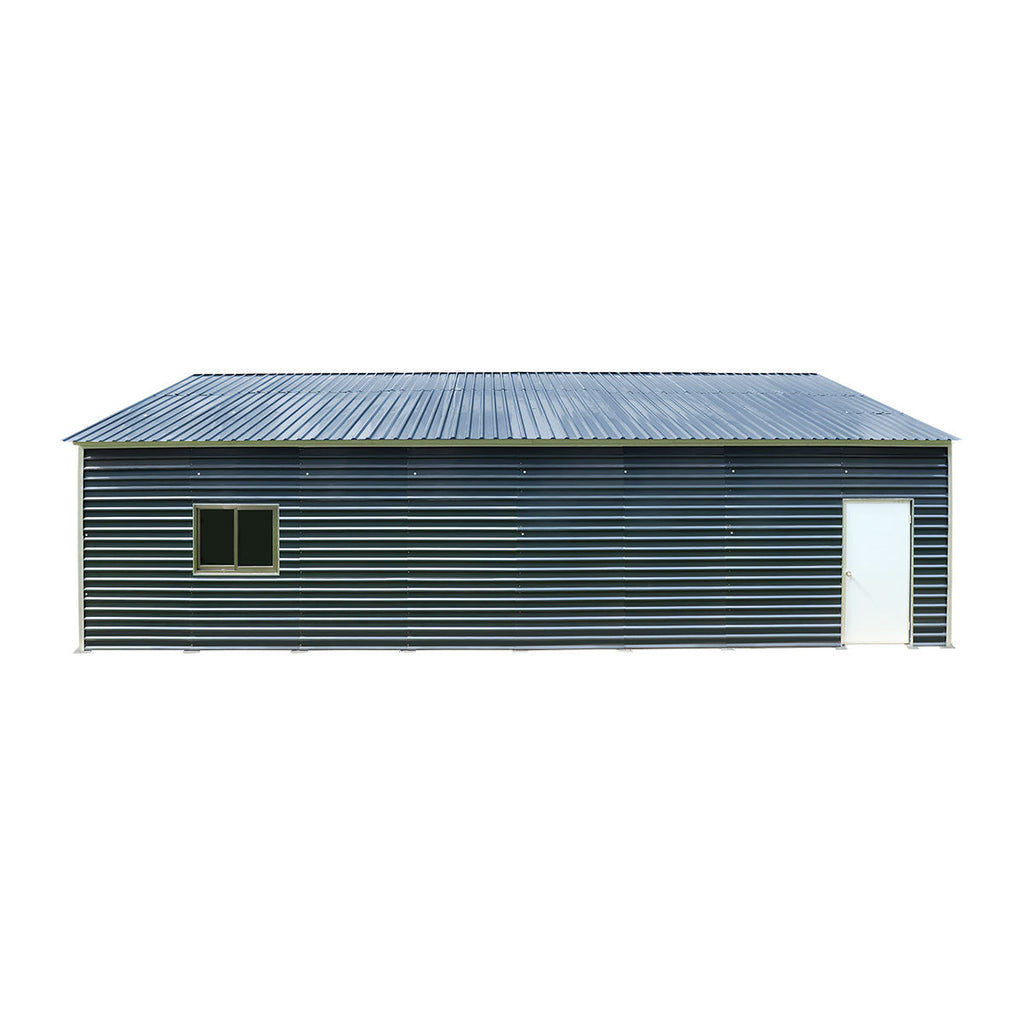 20' x 40' Metal Garage Shed, 9' High Double Front Doors, 13' Peak, 800 Sq-Ft TMG-MS2040