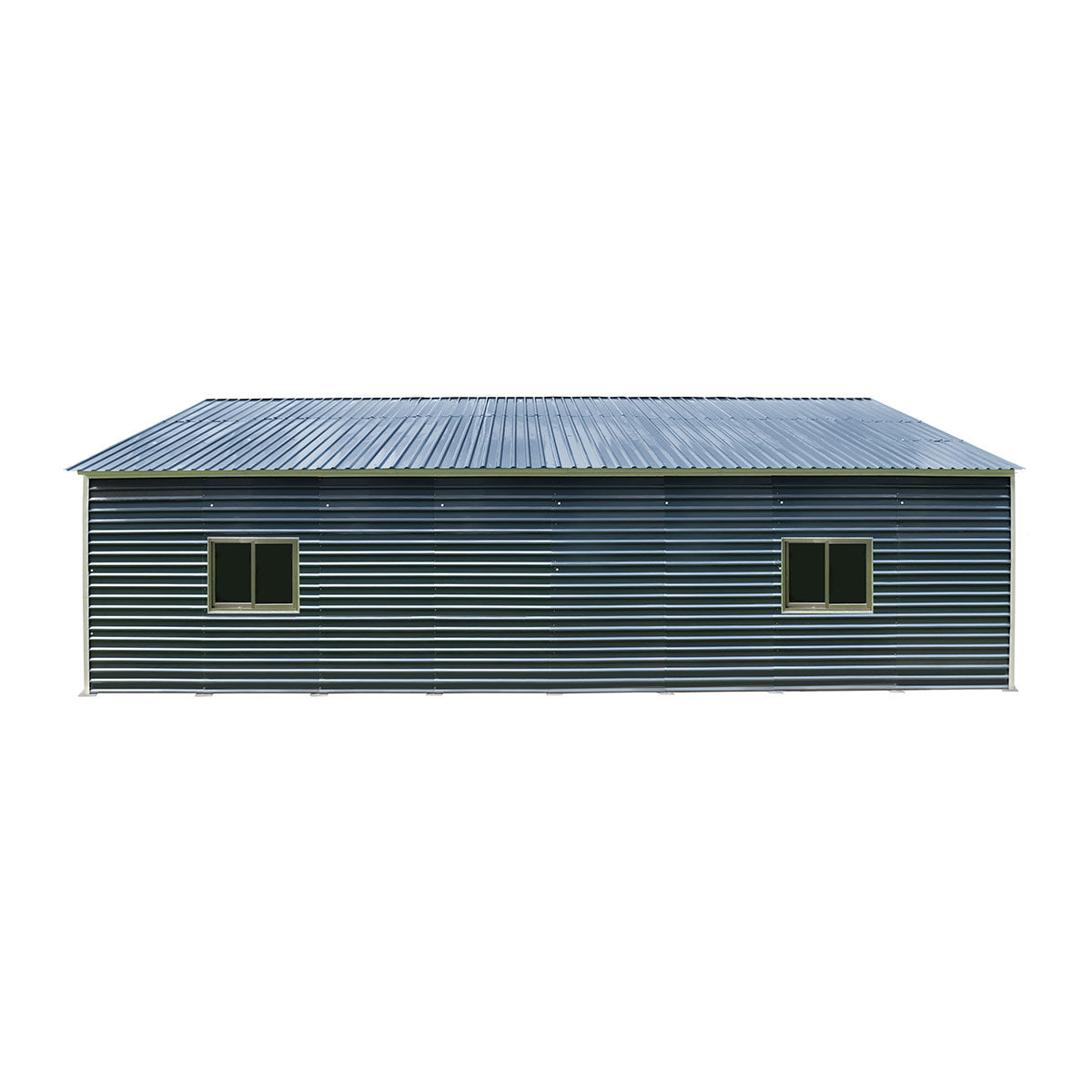 20' x 40' Metal Garage Shed, 9' High Double Front Doors, 13' Peak, 800 Sq-Ft TMG-MS2040