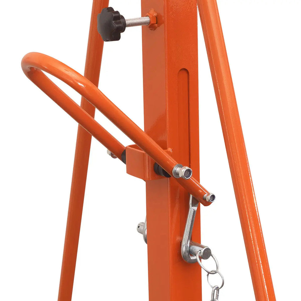 2200-lb Adjustable Height All-Steel Gantry Crane, Auto-Lock, 95" Min. Height, 142" Max. Height, Locking Swivel Casters, TMG-AGC11(Previously TMG-AGC10)
