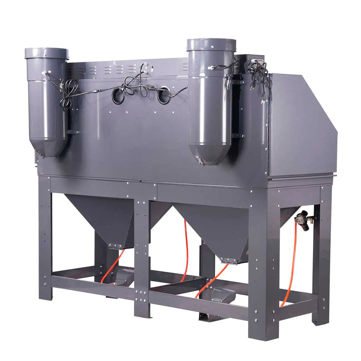 235 Gallon/880L Commercial Cabinet Sandblaster, Dual Station Side-by-Side, Vacuum System, Oversized Window TMG-ABC88