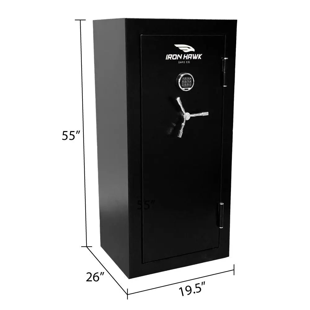 24 Gun Safe, Digital Keypad, 1400 degree fire rating, DOBA-GS24