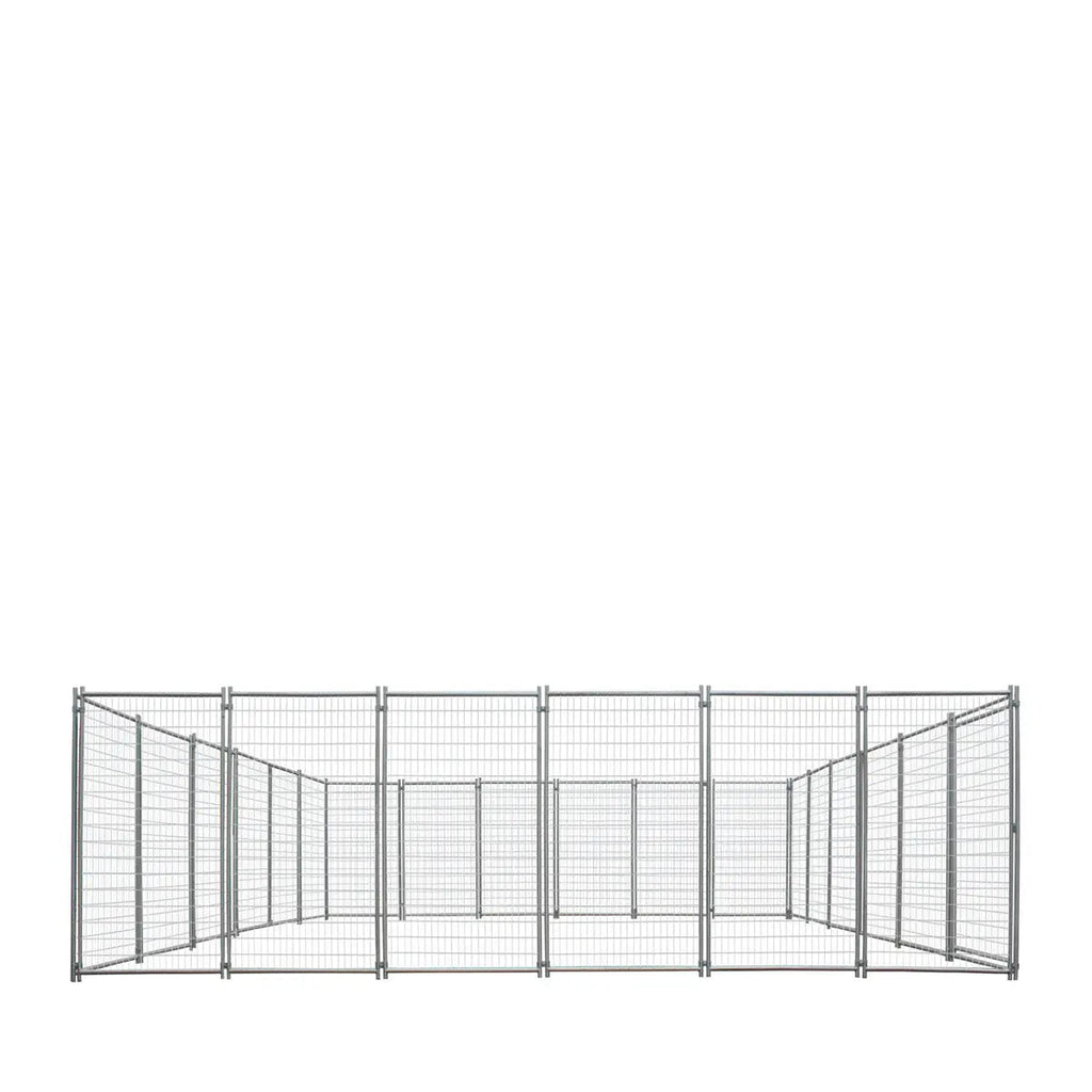 24' x 24' Galvanized Dog Kennel, Easy Assembly, Weather-Resistant, TMG-DCP24
