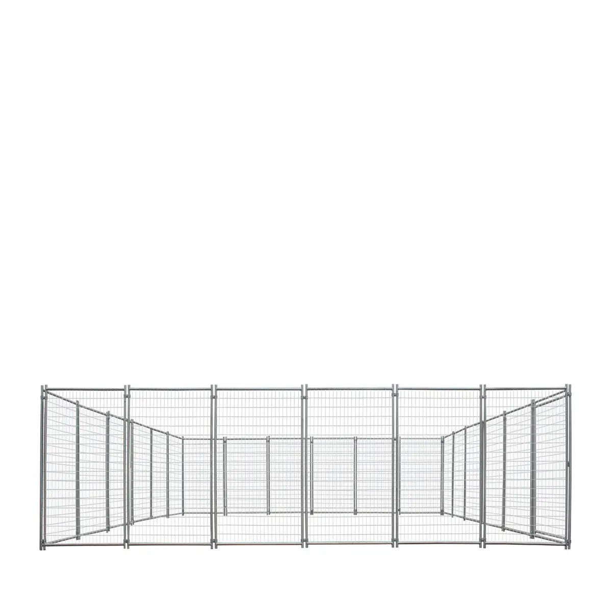 24' x 24' Galvanized Dog Kennel, Easy Assembly, Weather-Resistant, TMG-DCP24