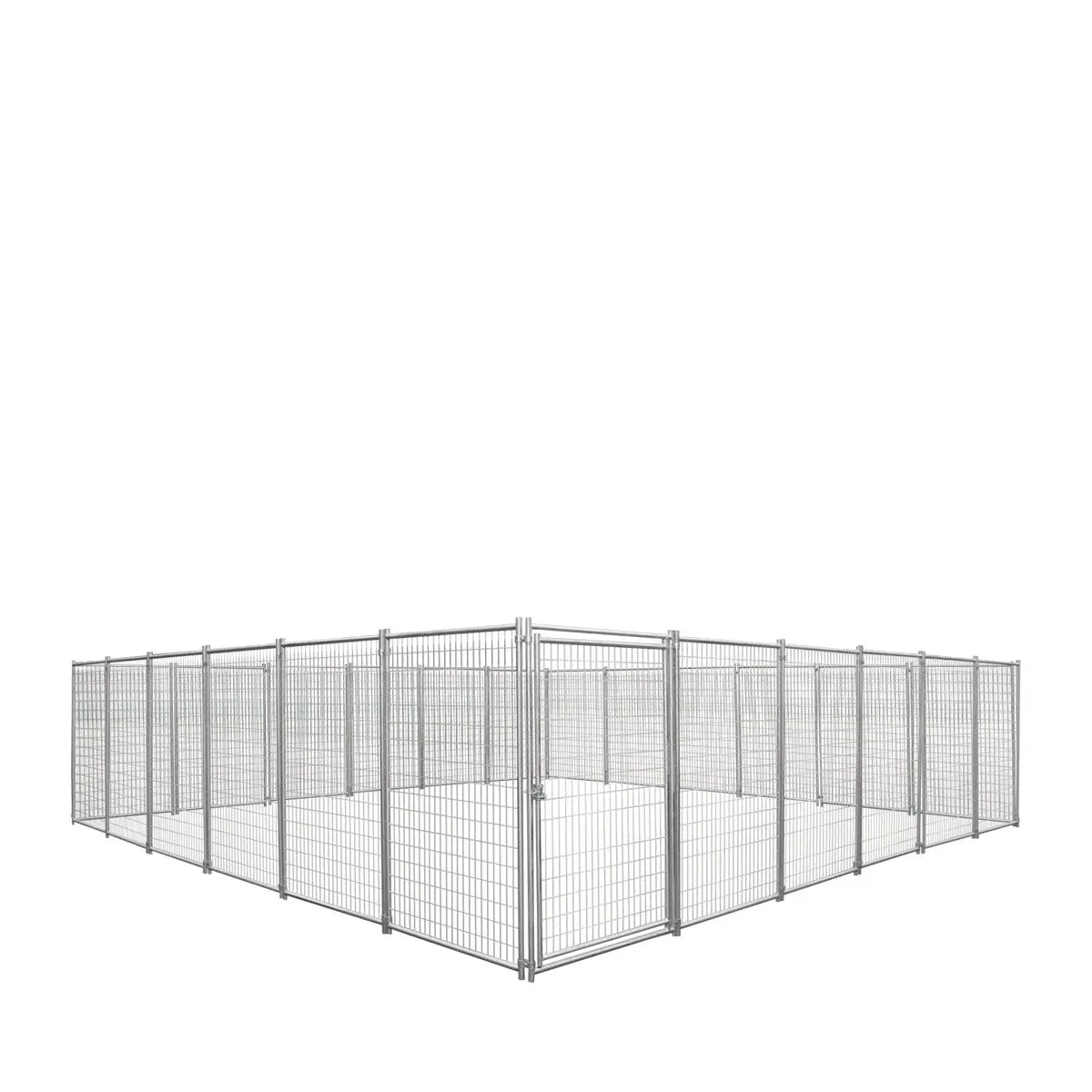 24' x 24' Galvanized Dog Kennel, Easy Assembly, Weather-Resistant, TMG-DCP24