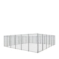 24' x 24' Galvanized Dog Kennel, Easy Assembly, Weather-Resistant, TMG-DCP24