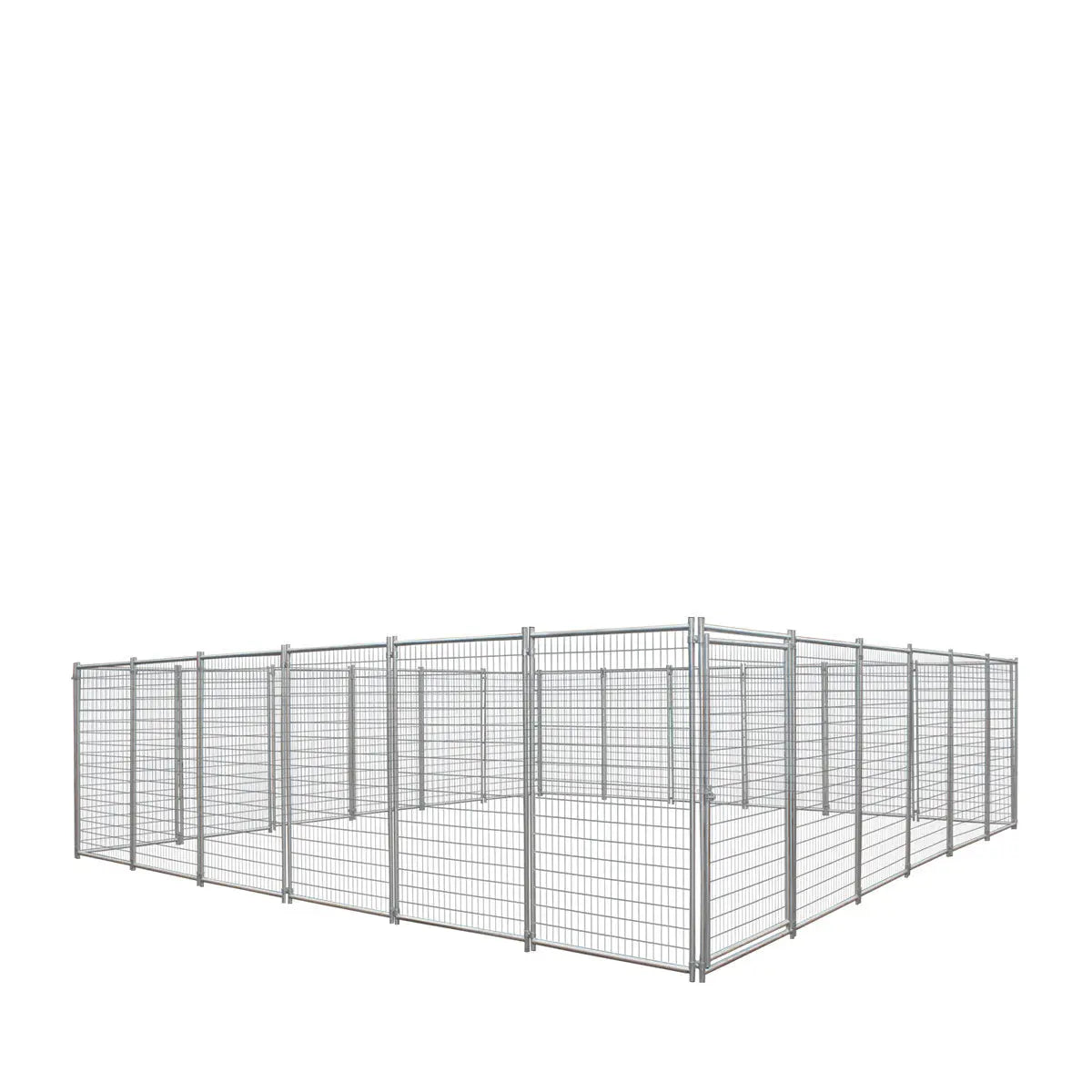 24' x 24' Galvanized Dog Kennel, Easy Assembly, Weather-Resistant, TMG-DCP24