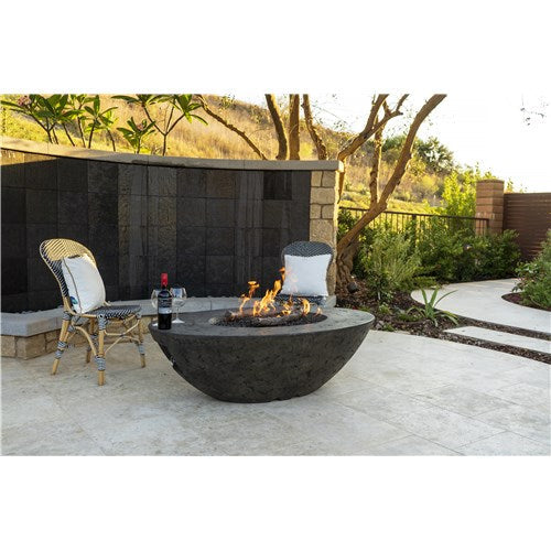American Fyre Designs Calais Oval White Aspen Firetable - NG