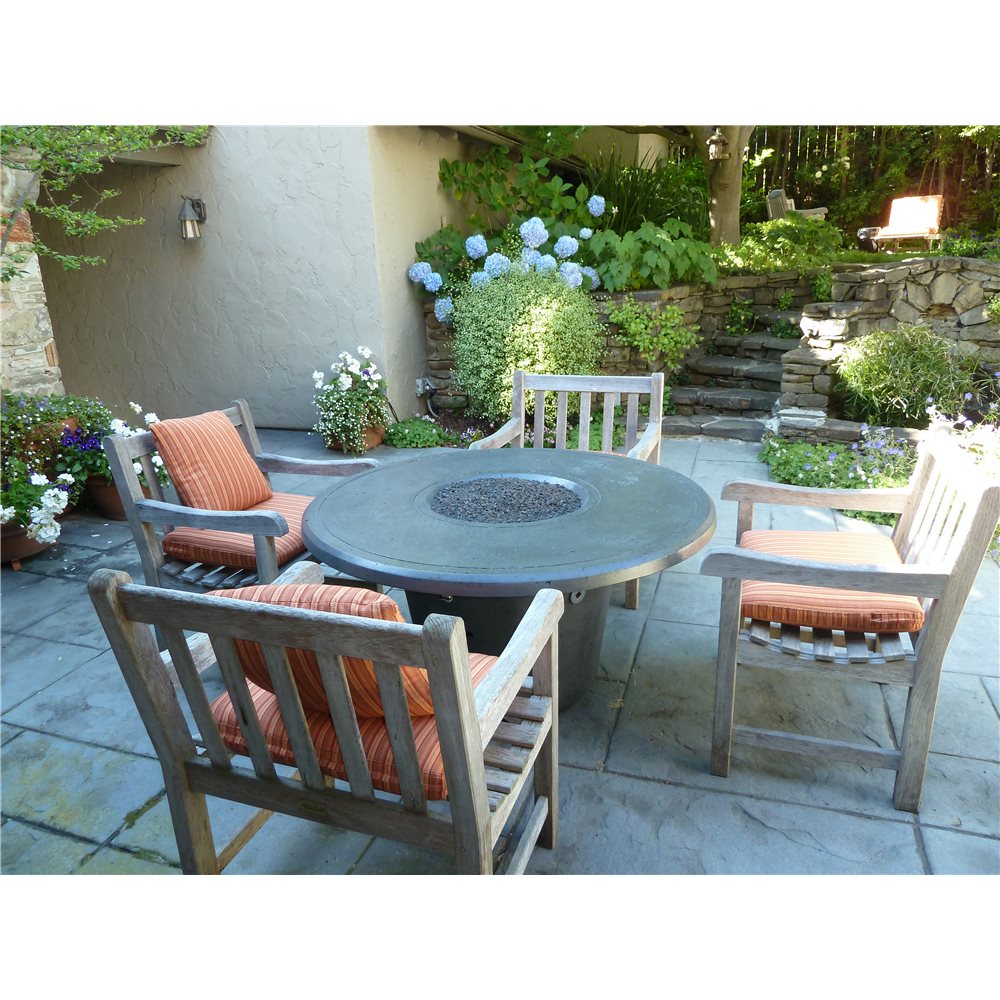American Fyre Designs Cosmopolitain Cafe Blanco Firetable - Propane