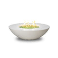 American Fyre Designs Calais Oval White Aspen Firetable - Propane Fuel